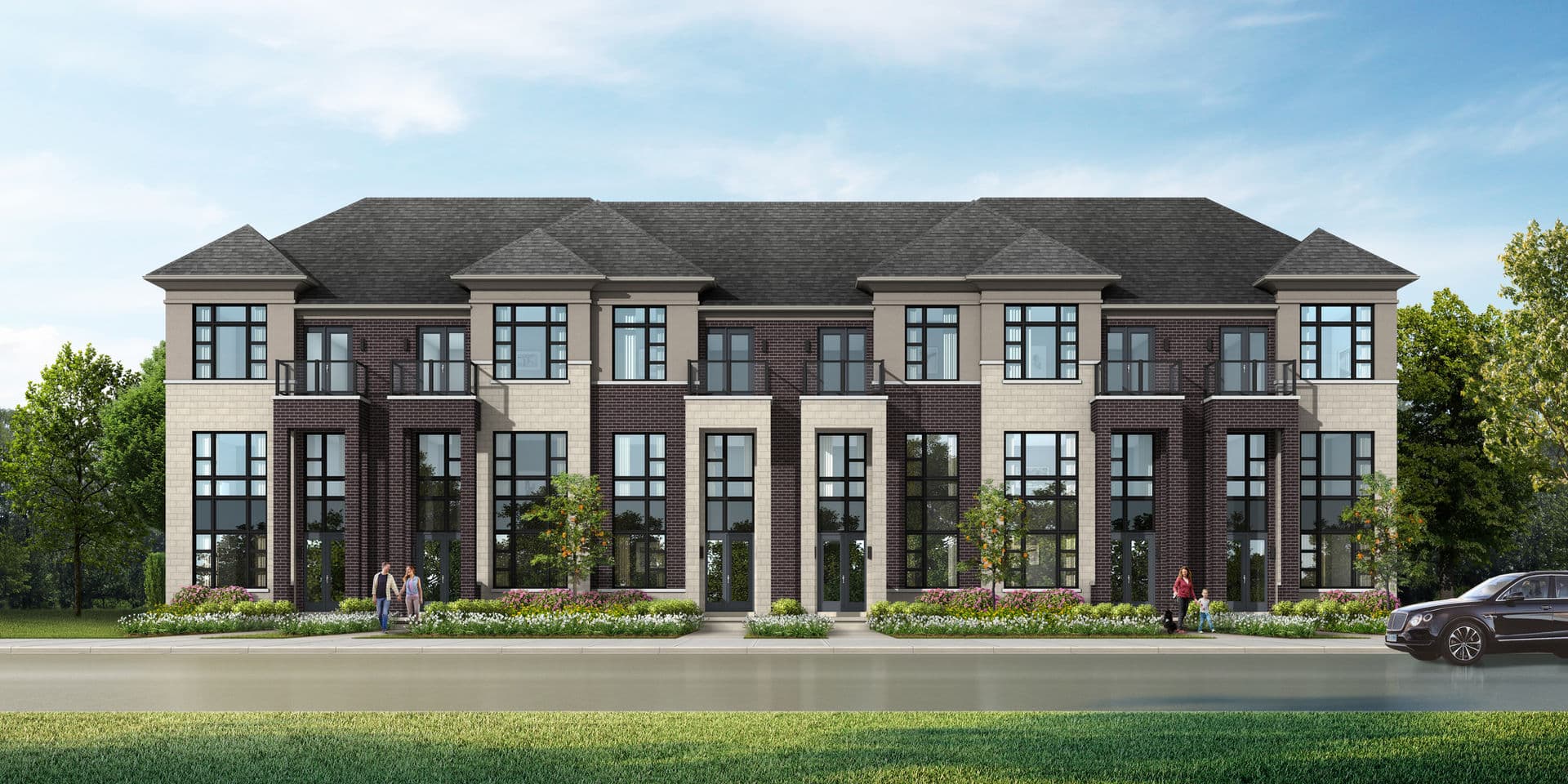 Rear Lane Towns — The Ivy Collection with double-car garage