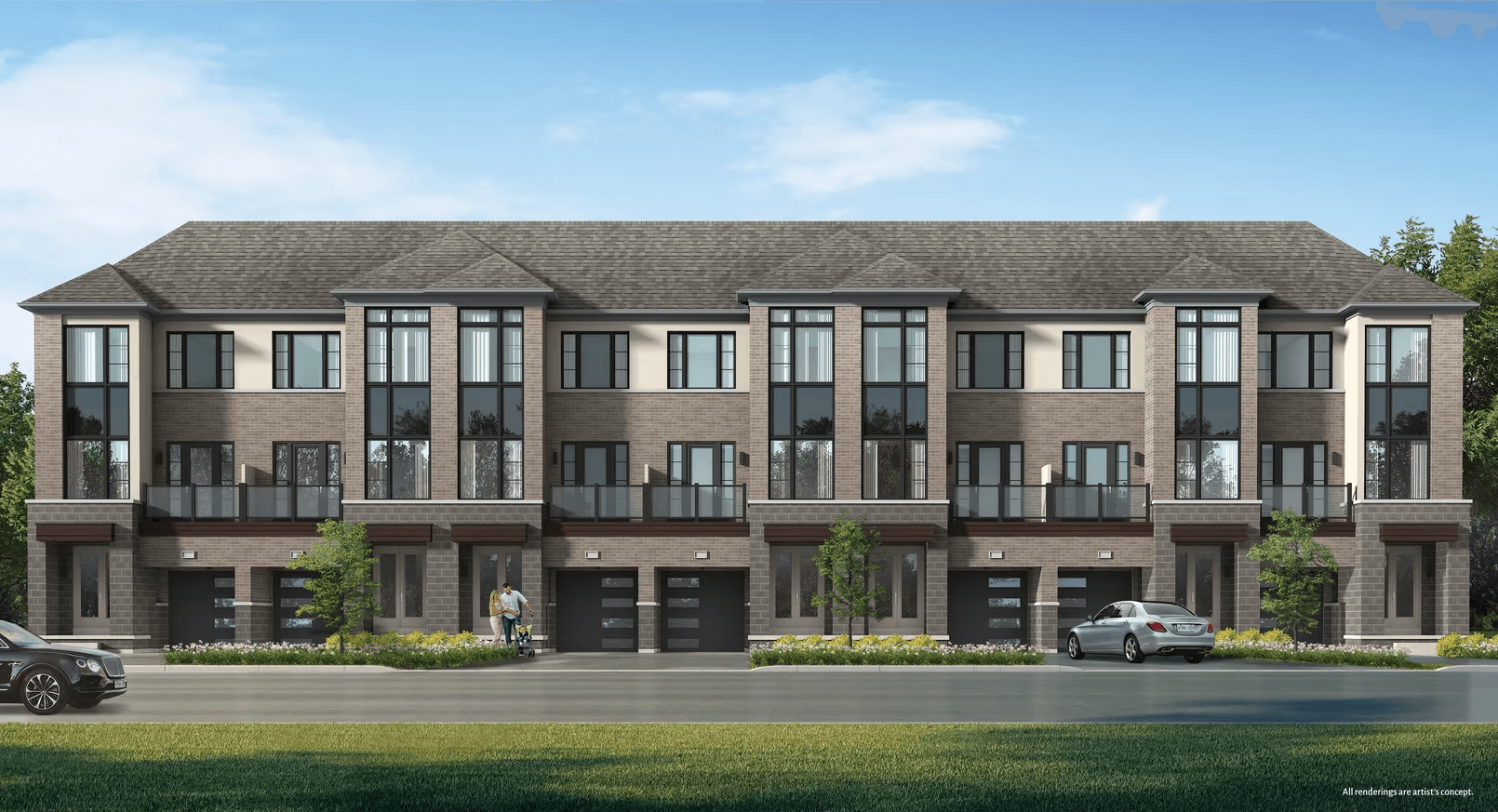 Traditional Towns — The Clover Collection with private backyard